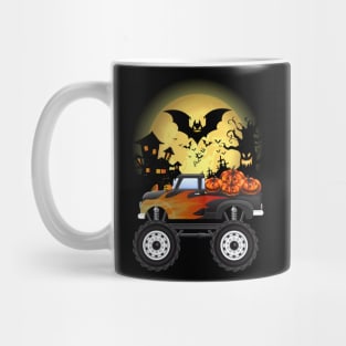 Monster Truck Halloween Shirt For Boys Kids toddler Mug